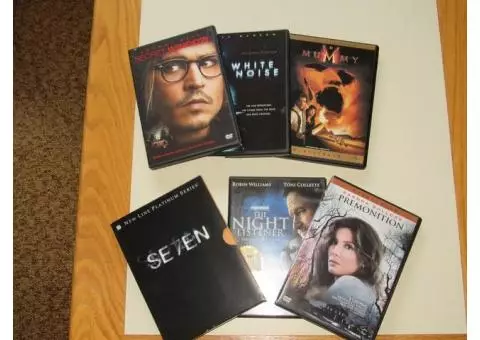 Six DVD Movies of Suspense